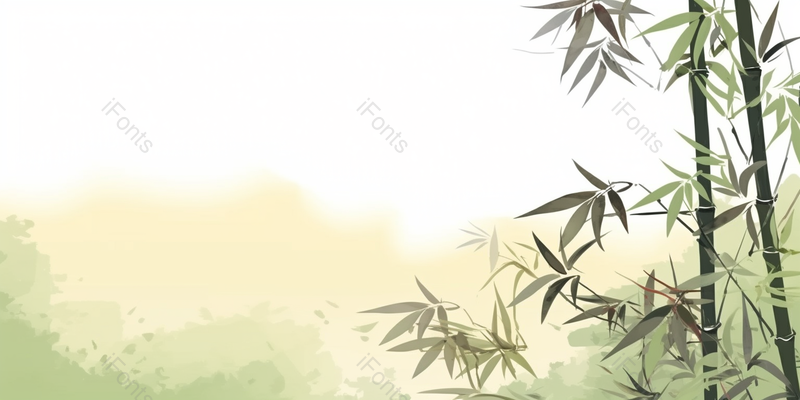 中国风复古色调背景插画竹子水墨画,插画/手绘图,插画/手绘图库,插画/手绘图下载,插画/手绘